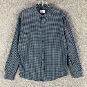 Selected Homme Shirt Men's Medium 41 Slim Blue Button Up Long‎ Sleeve Identity